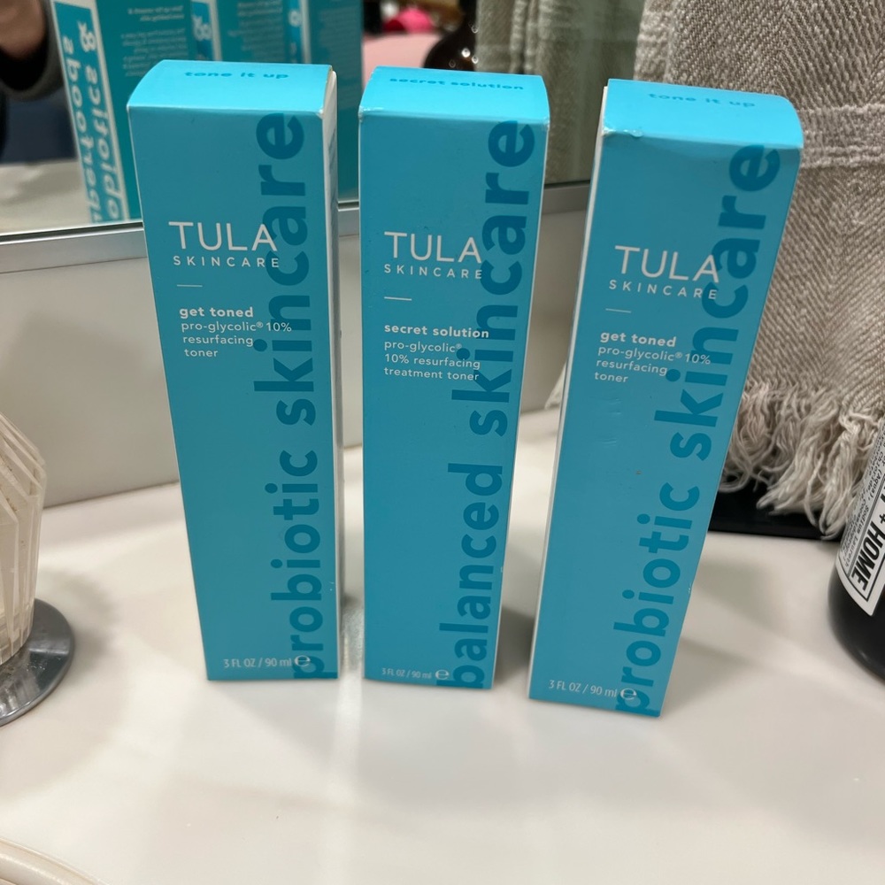 Tula Toner. Three for sale. Never used in its original boxes
